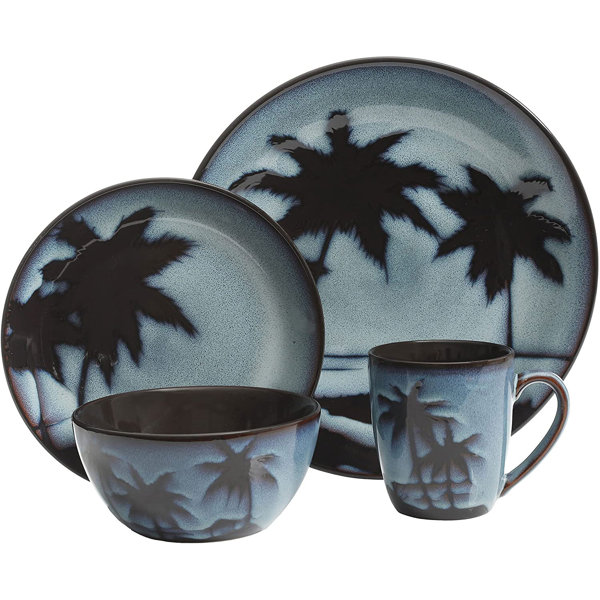 Palm Tree Dinnerware Set Wayfair